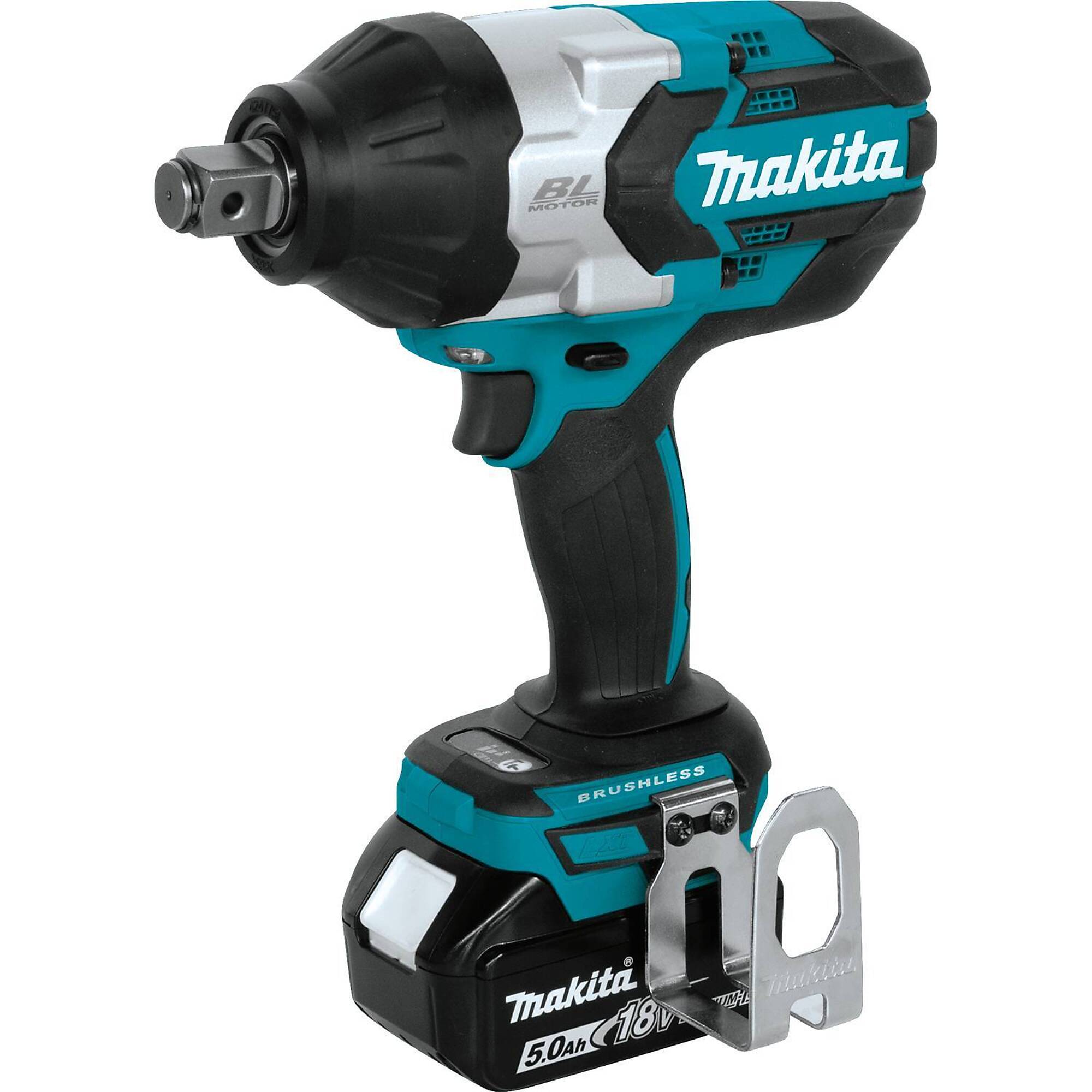Makita® 18V LXT® Brushless High-Torque 3/4" Impact Wrench Kit, Model# XWT07T